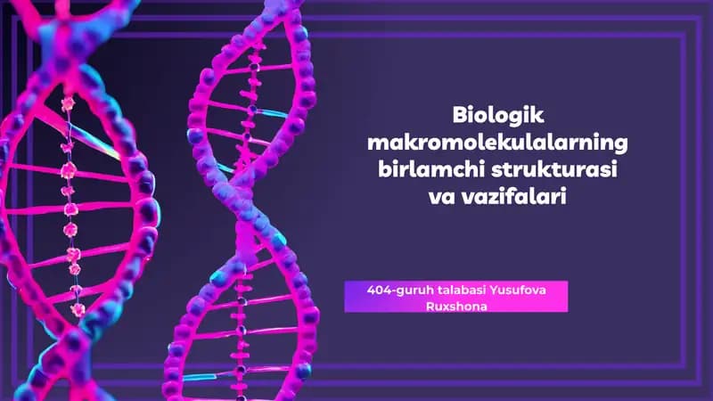 Birlamchi strukturani tushunish