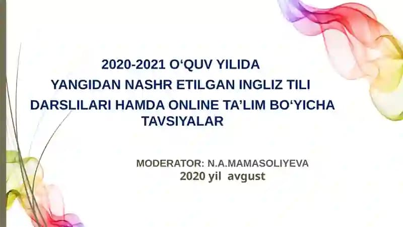 O‘quv qo‘llanmalar