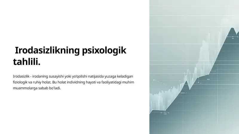 Irodasizlikning psixologik tahlili