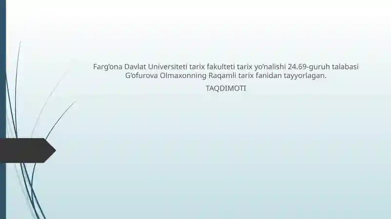 Masofaviy ta'lim va axborot texnologiyalari