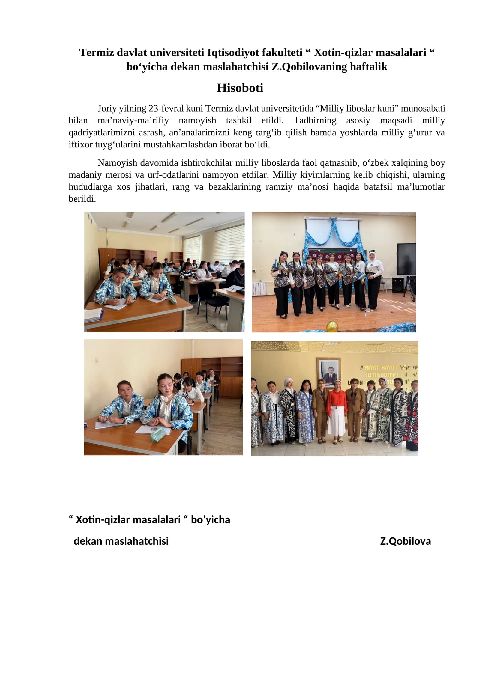 Xotin-qizlar masalalari
