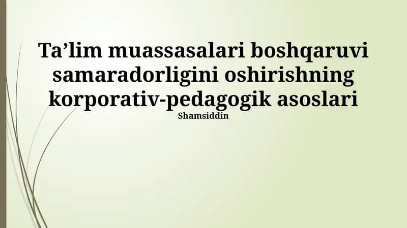 Korporativ Pedagogika
