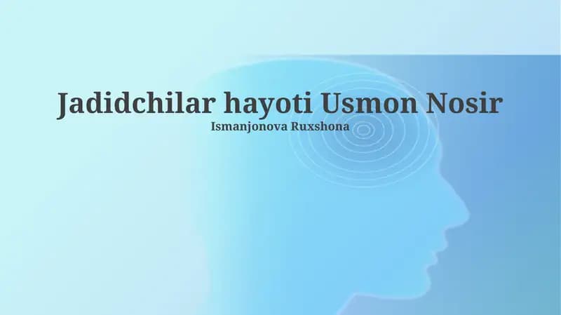 Jadidchilik Harakati va Uning Liderlari