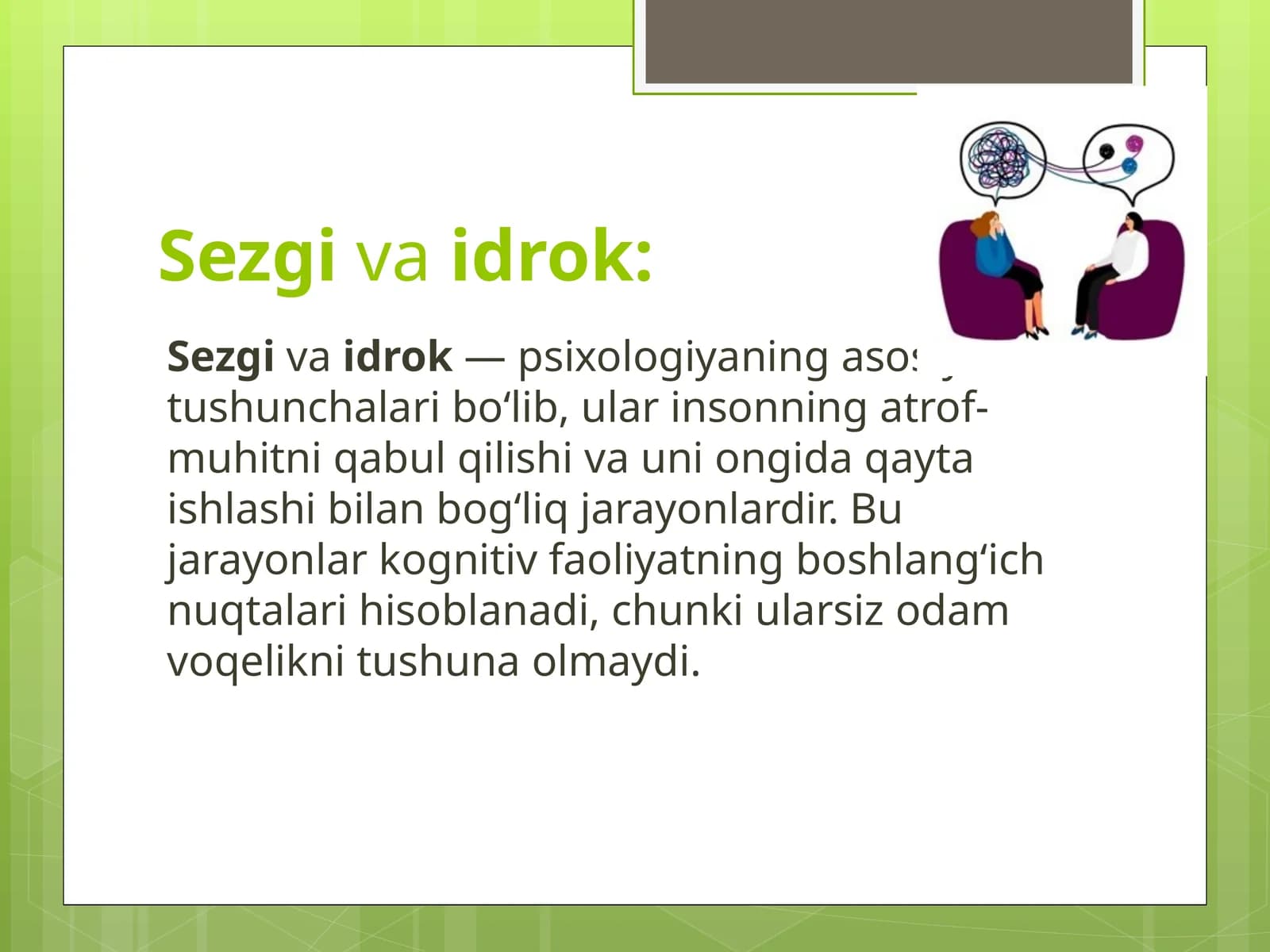 Sezgi va idrok