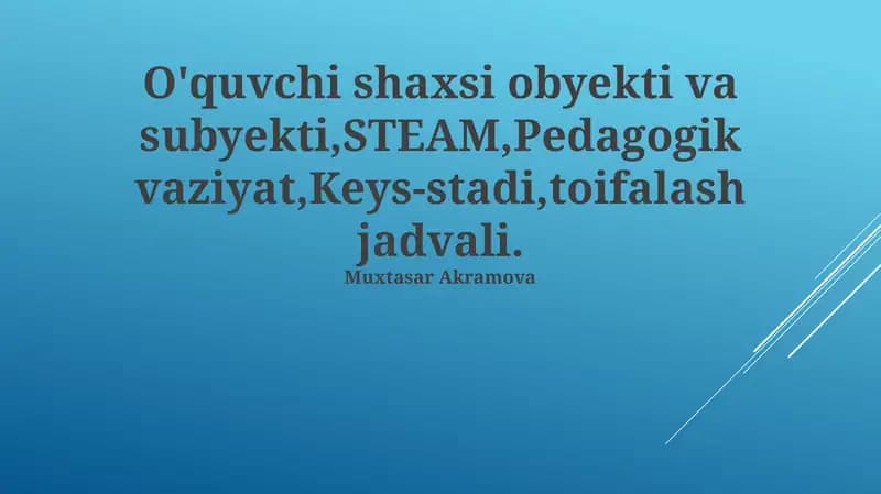 STEAM Ta'limi