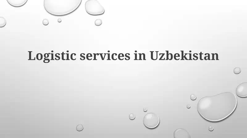 Logistic services in Uzbekistan