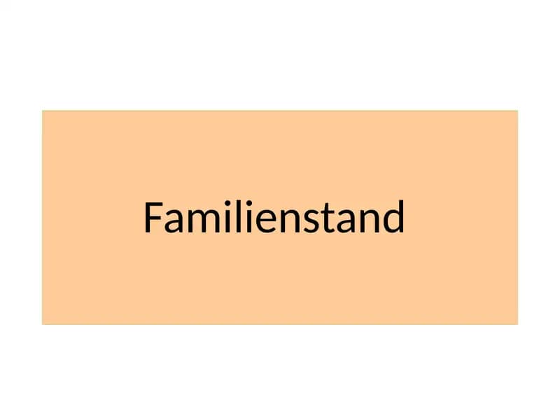 Familienstand