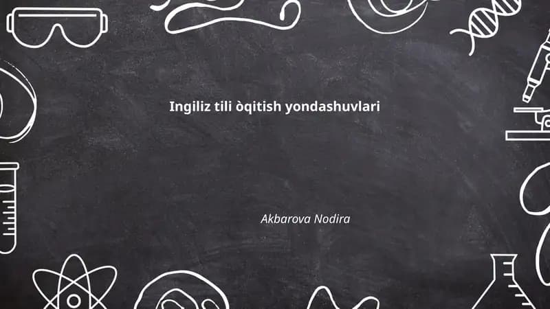 Ingiliz tili òqitish yondashuvlari