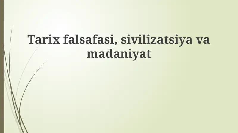 Tarix falsafasi