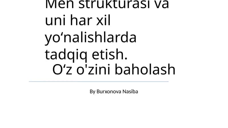 Matnni o'rganish yo'nalishlari