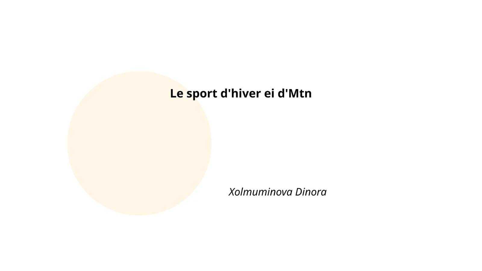 Le ski alpin