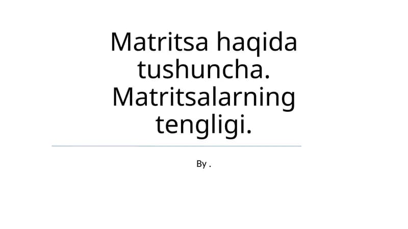 Matritsa