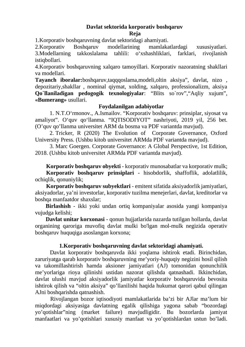 Korporativ boshqaruv