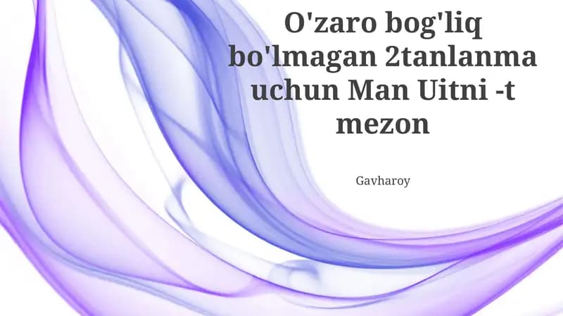 Man Uitni -t mezon Gavharoy