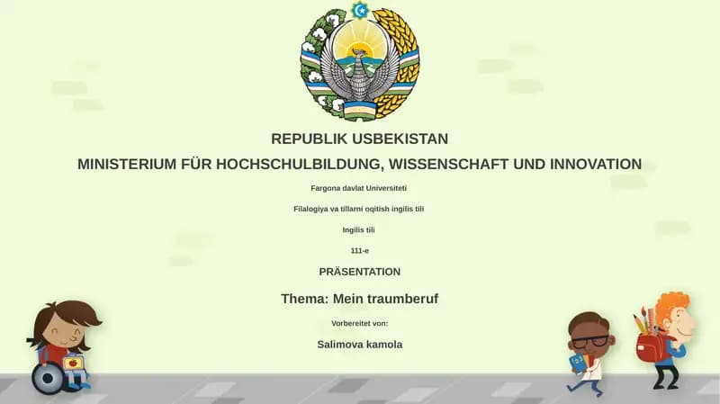 Mein Traumjob: Eine Vision