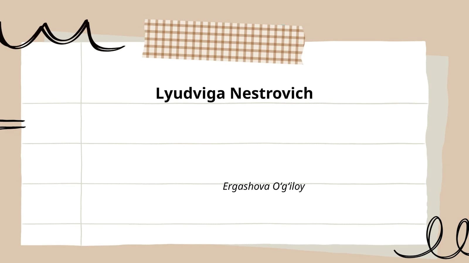 Lyudviga Nestrovich