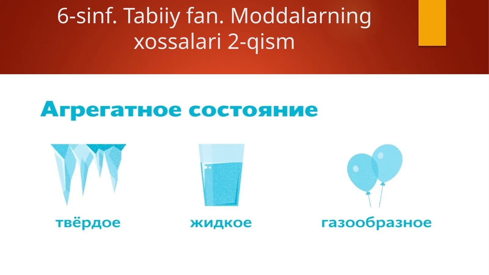 6-sinf. Tabiiy fan. Moddalarning xossalari 2-qism