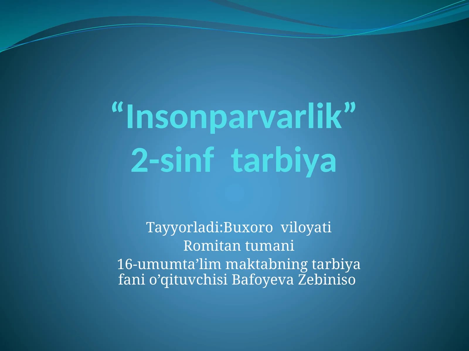 Insonparvarlik