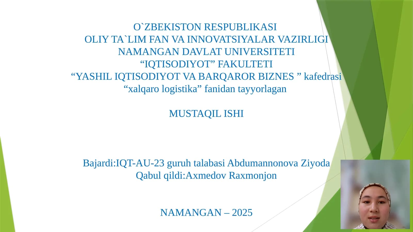 Logistik operatsiyalarning asosiy bosqichlari