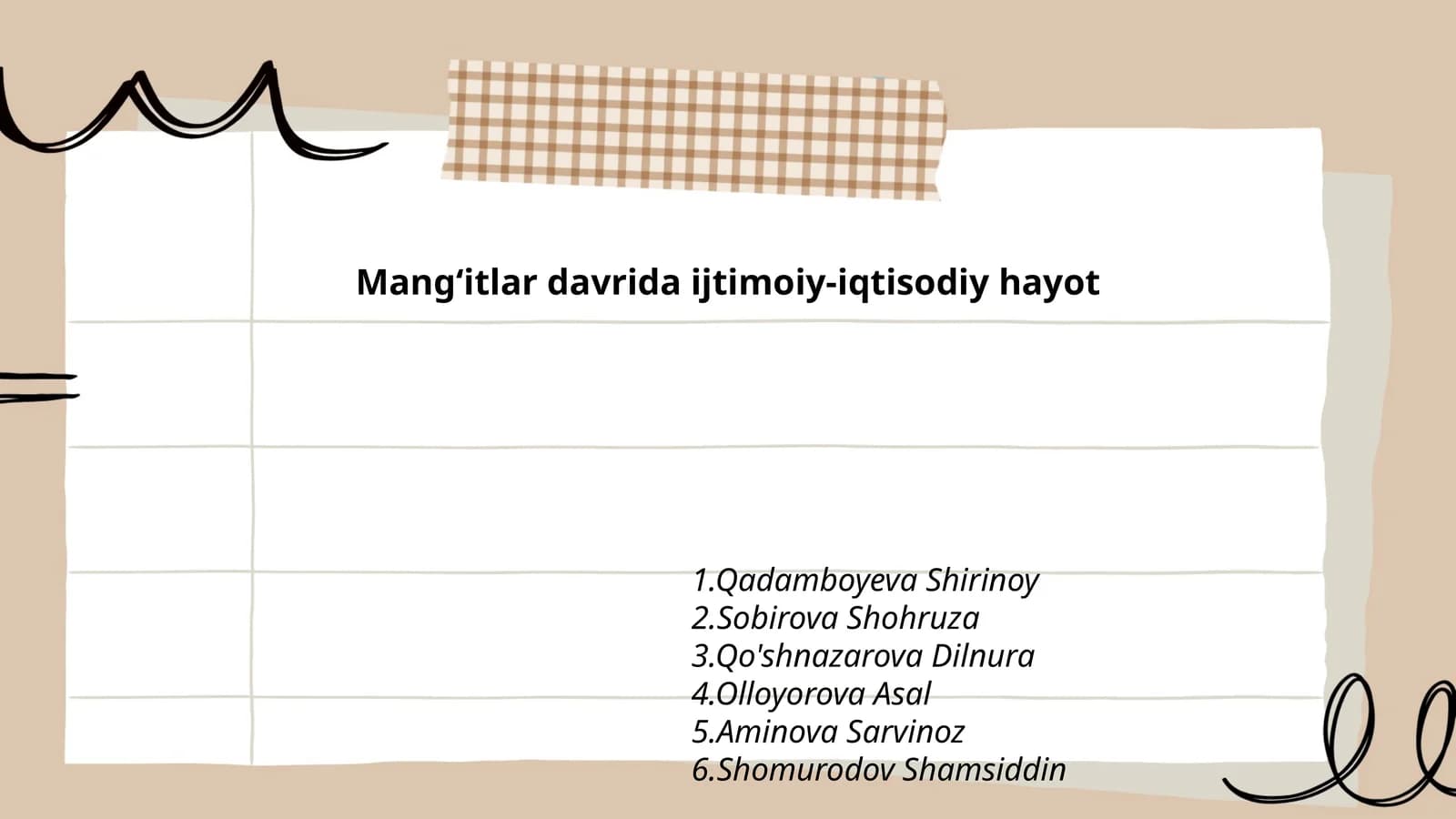 Mangʻitlar davrida ijtimoiy-iqtisodiy hayot