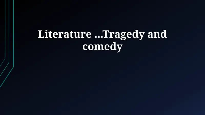 Tragediya va komediya