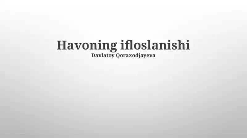 Okean ifloslanishi