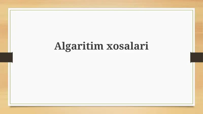 Algaritimxosalari