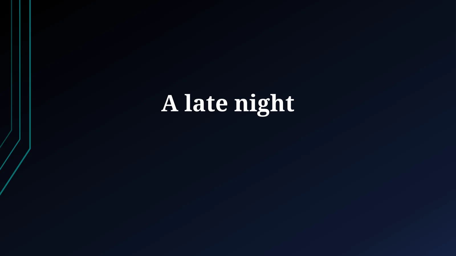 The Midnight Hour: Setting the Stage