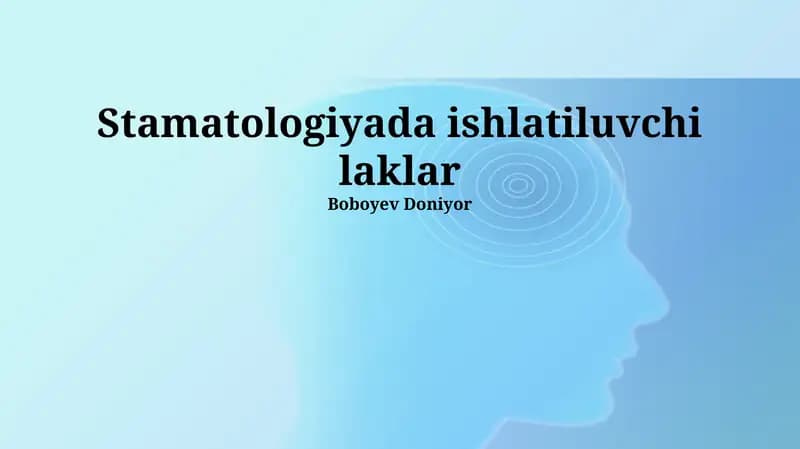Tish Laklarining Tarixi va Rivojlanishi