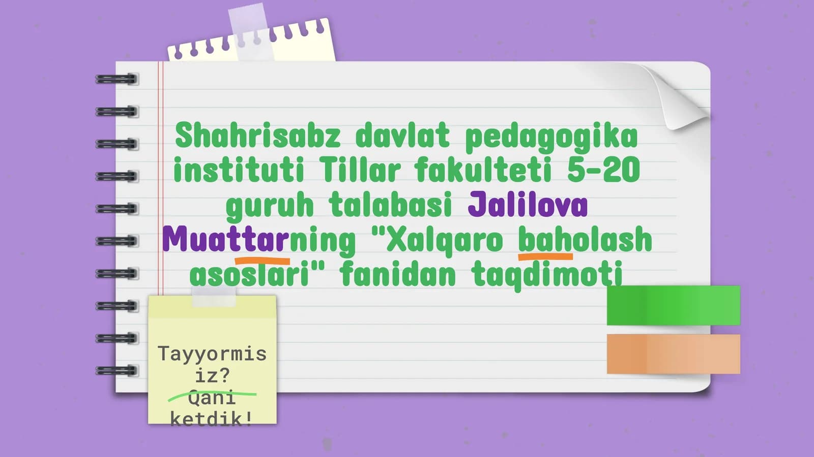 Xalqaro baholash asoslari