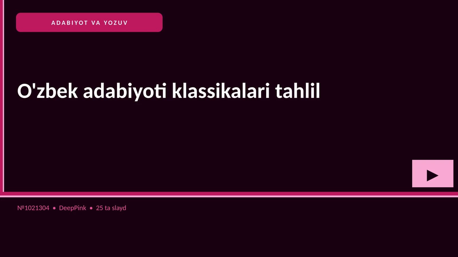 O'zbek adabiyoti klassikalari tahlil