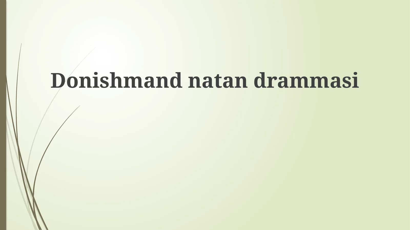 Donishmandnatandrammasi