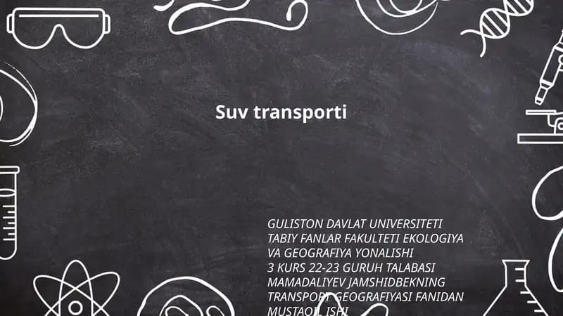 Transport Geografiyasi