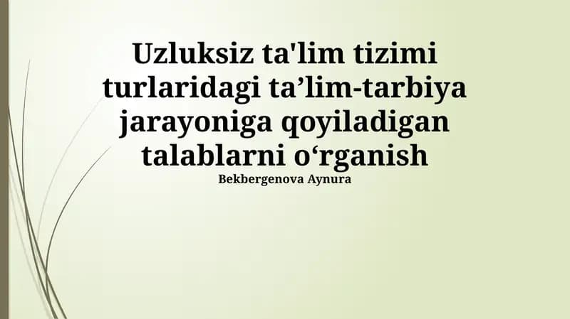 12 yillik majburiy ta'lim tizimi