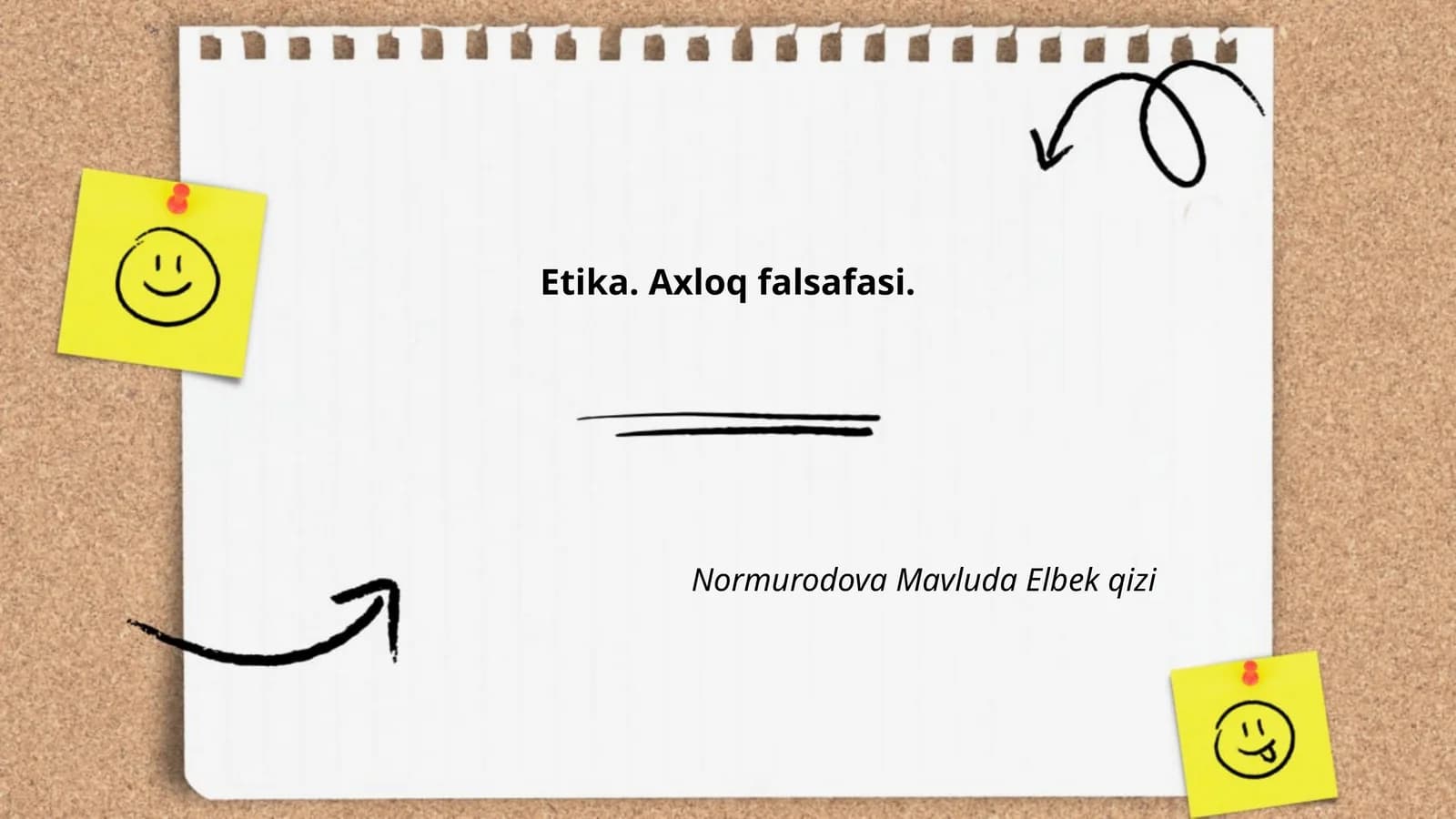 Etika. Axloq falsafasi