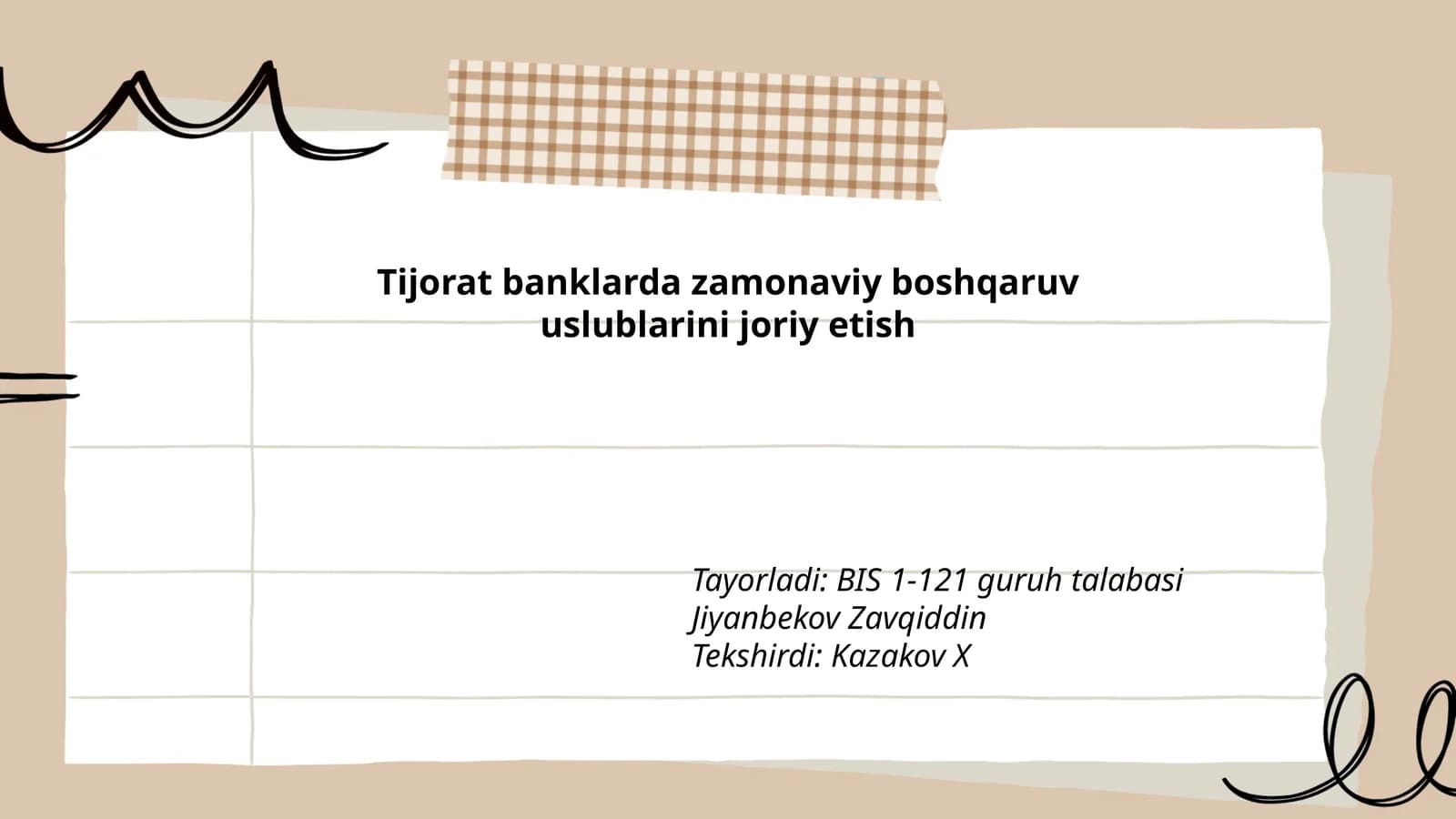 Zamonaviy boshqaruv uslublari