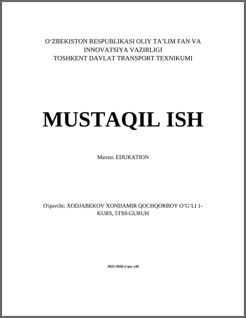 Ta'lim siyosati va boshqaruvi
