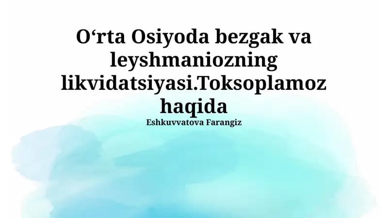 Oldini olish va davolash strategiyalari