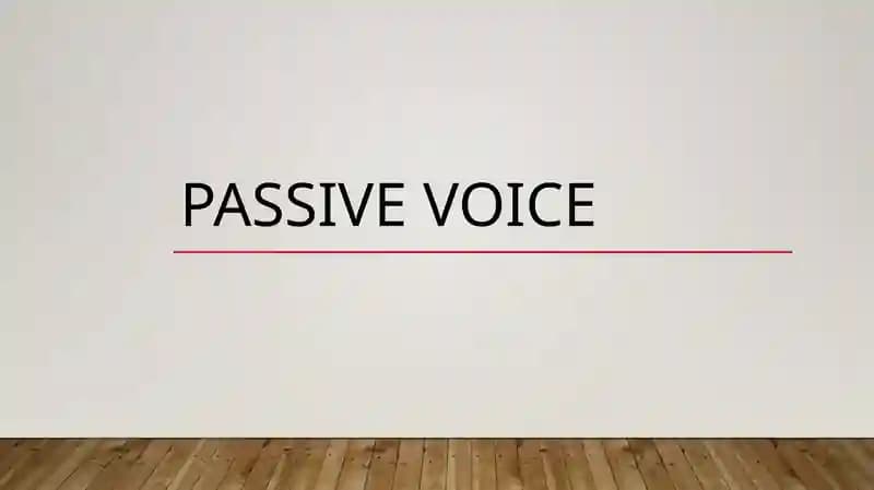 Passive voice