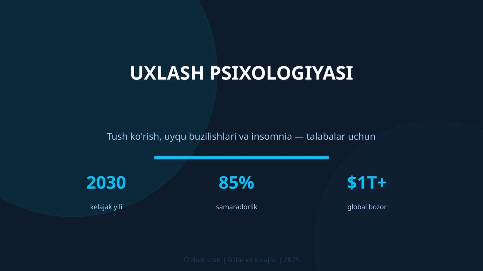 UXLASH PSIXOLOGIYASI