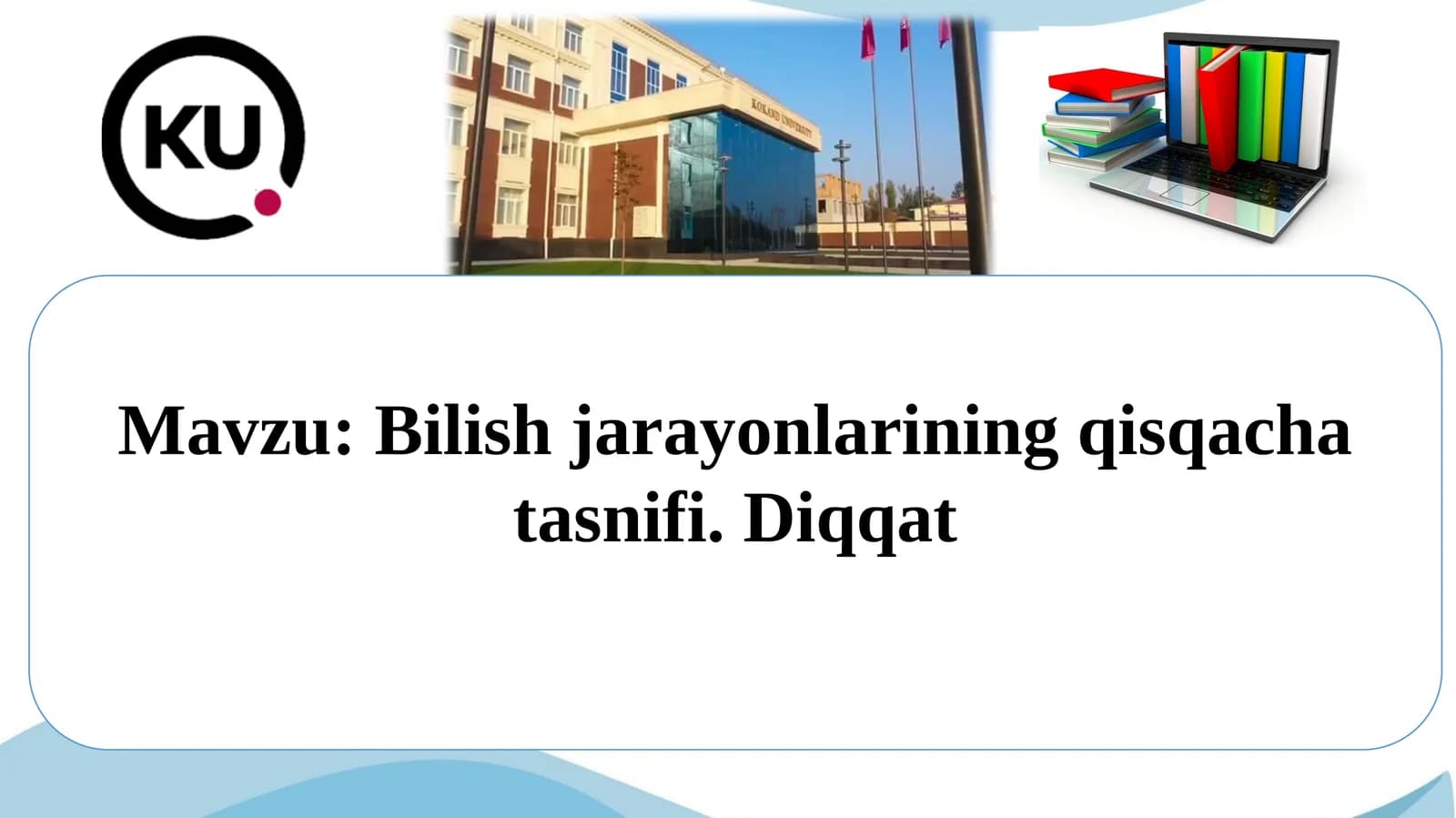 Bilish jarayonlarining qisqacha tasnifi