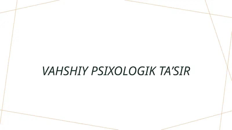 Vahshiy psixologik taʼsir