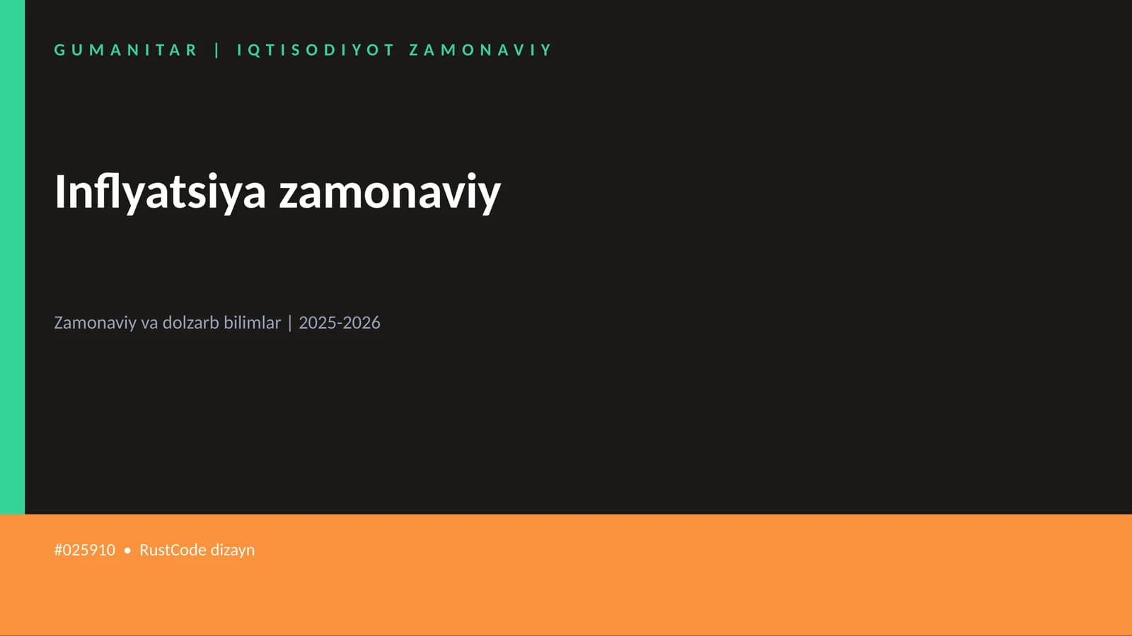 Inflyatsiya zamonaviy