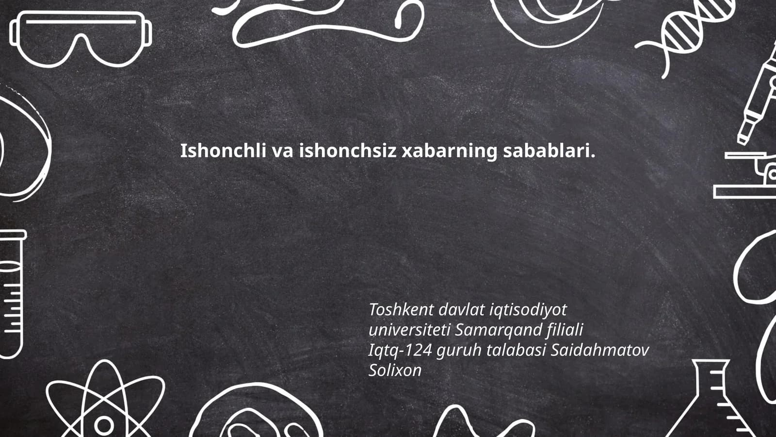 Manbaning ishonchliligi va shaffofligi