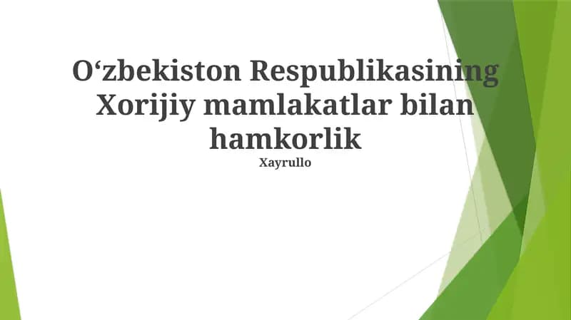 Iqtisodiy hamkorlik