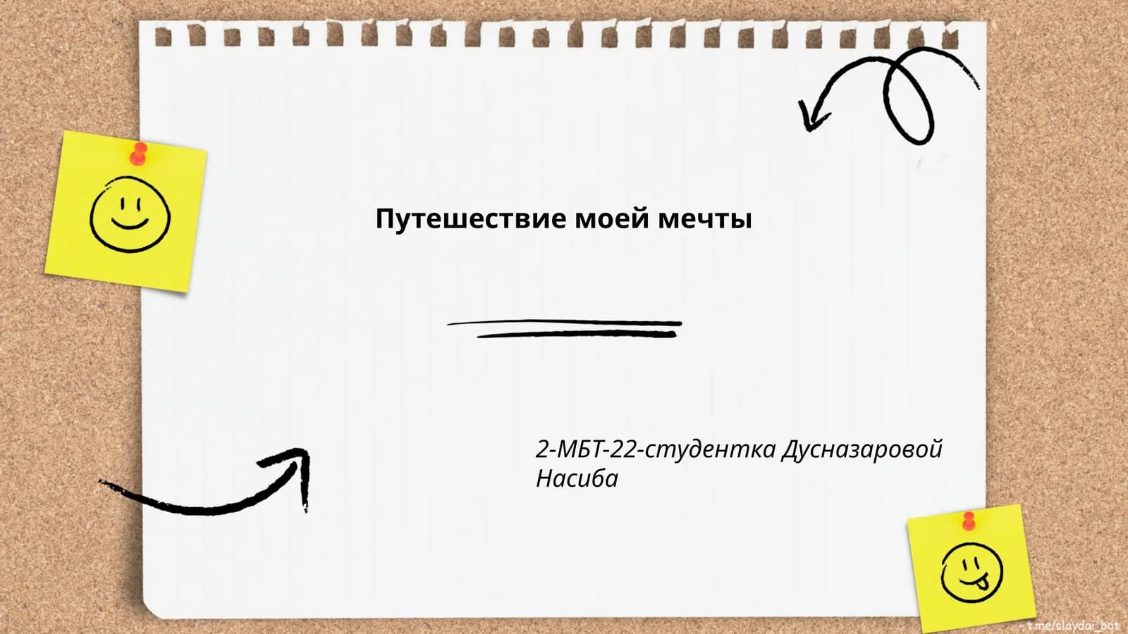 Путешествие моей мечты
