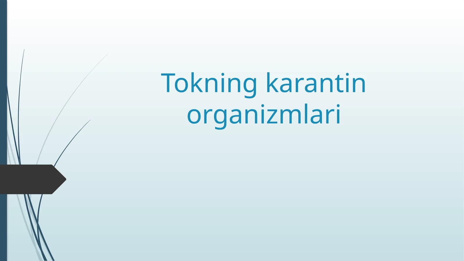 Tokning karantin organizmlari