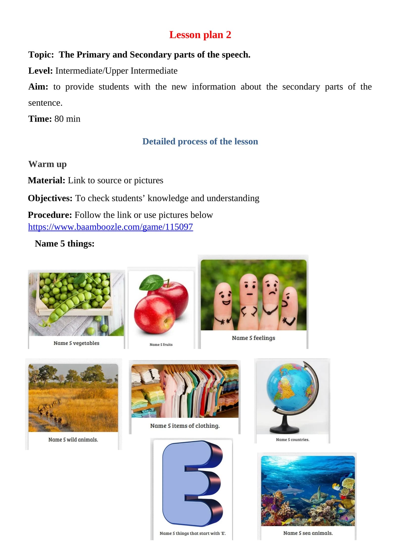 Part of Speech Overview
