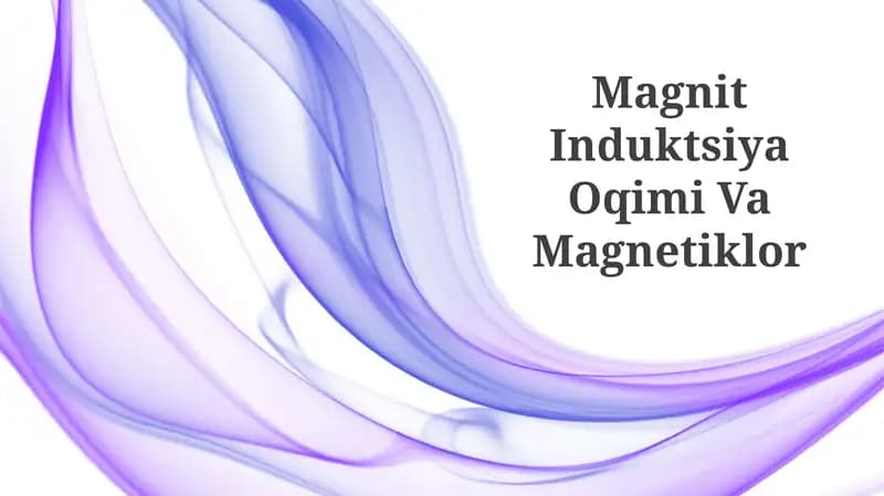 Faraday Induksiya va Magnitikқor