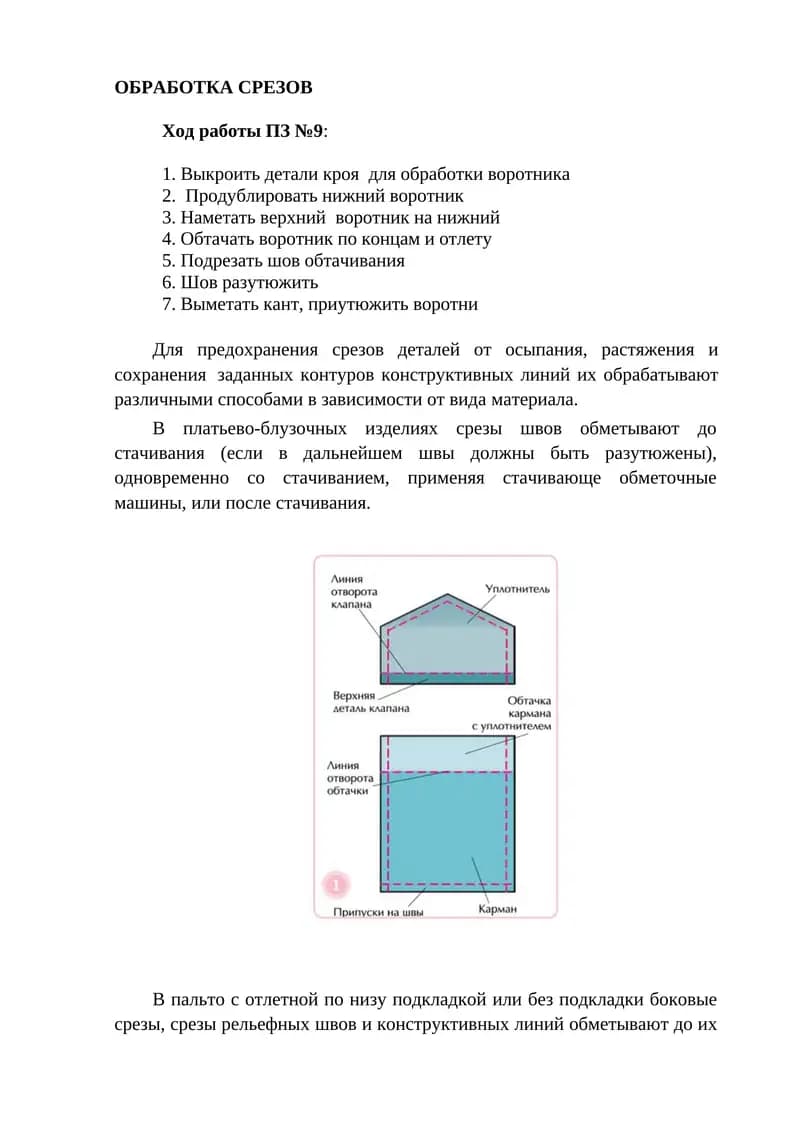 Обработка срезов